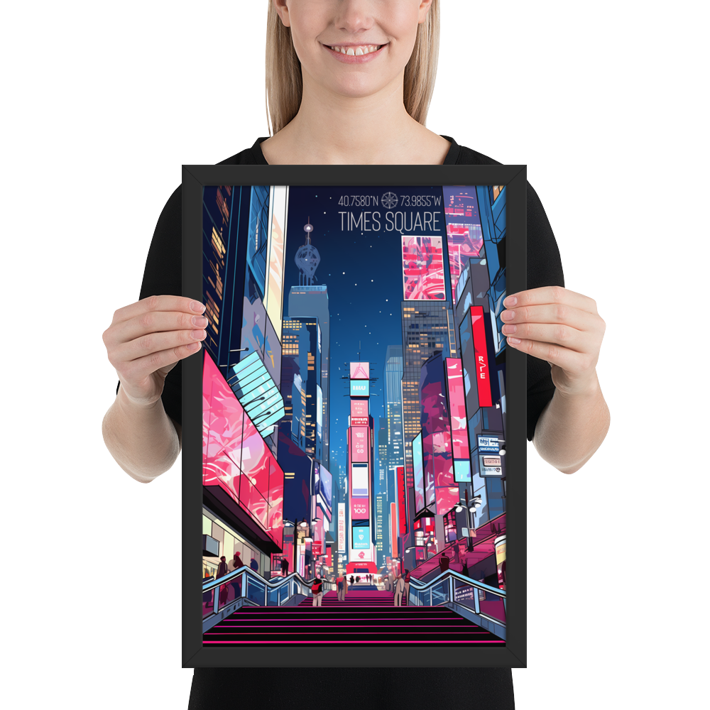 New York - Times Square (Framed poster)