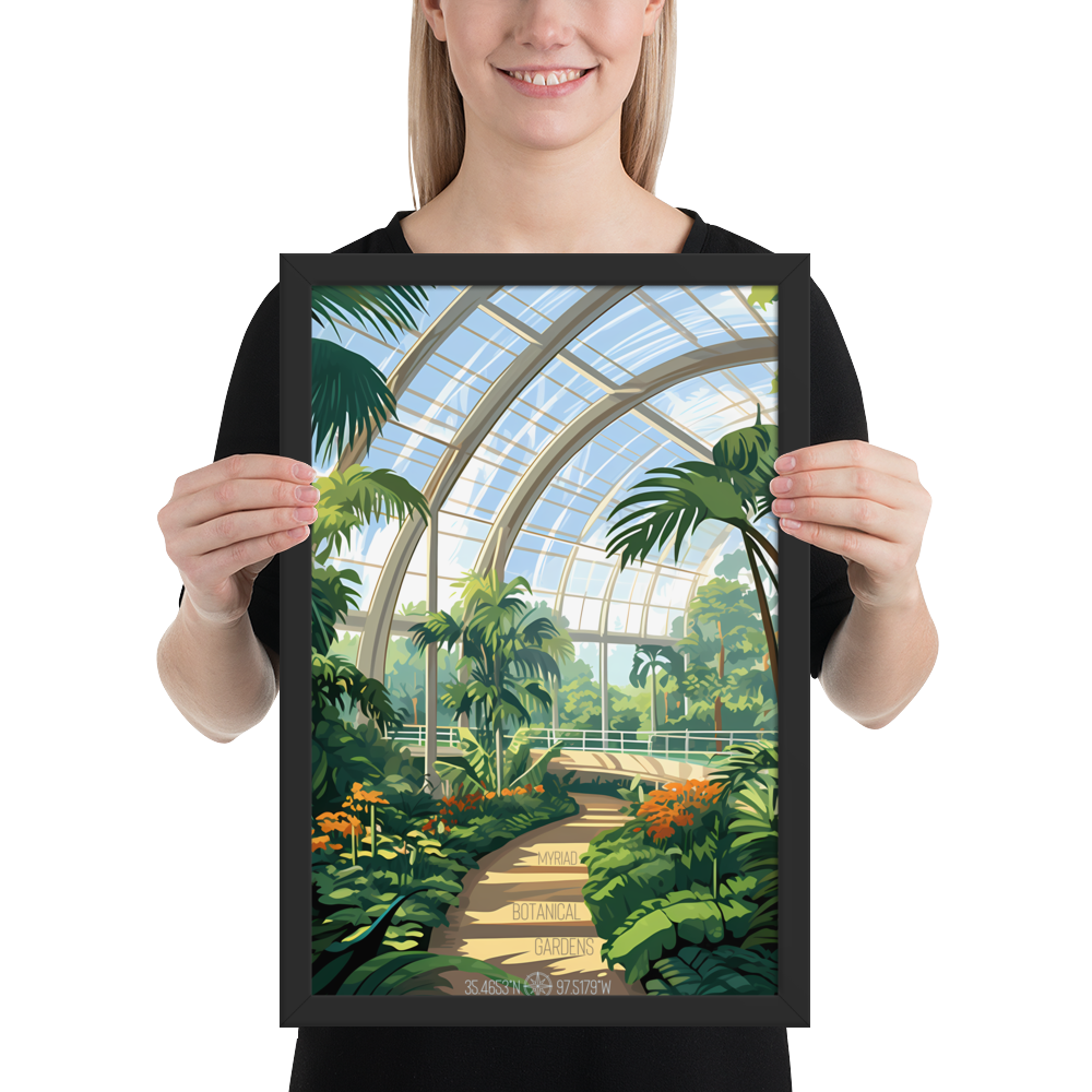 Oklahoma - Myriad Botanical Gardens (Framed poster)