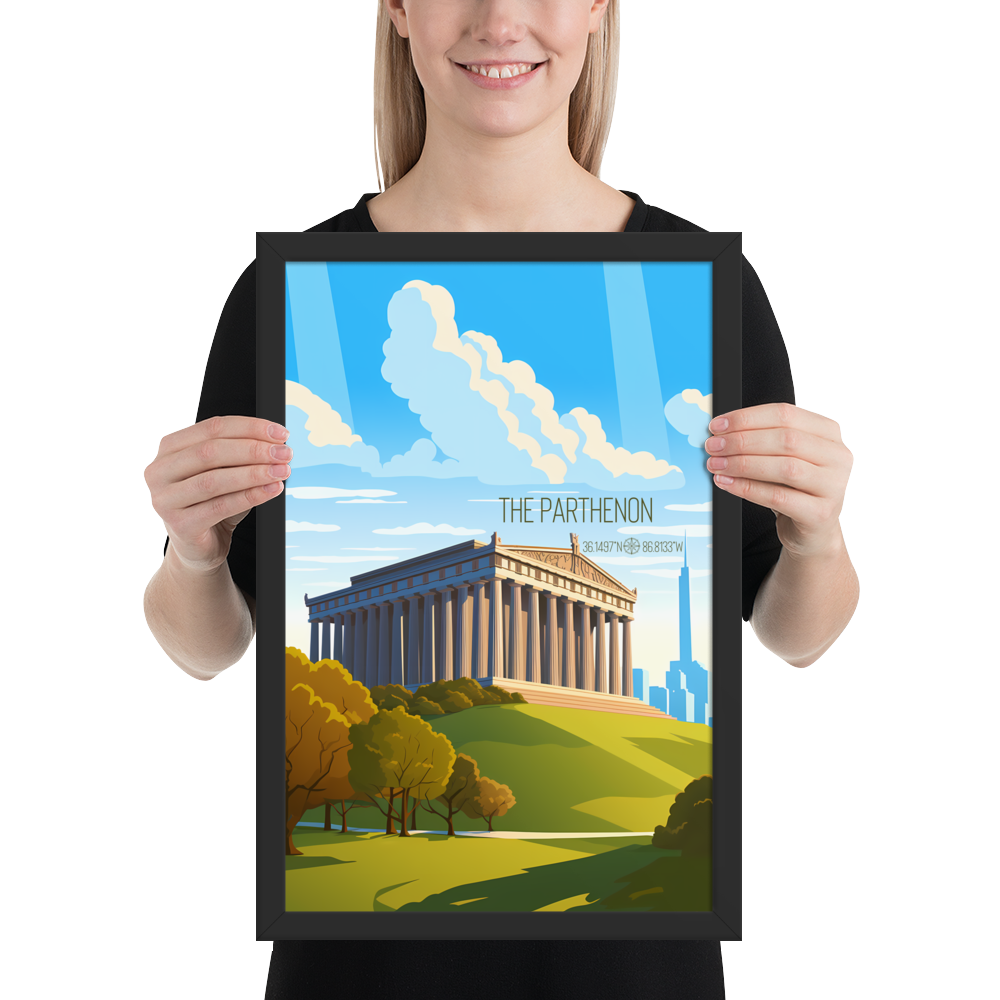 Tennessee - The Parthenon (Framed poster)