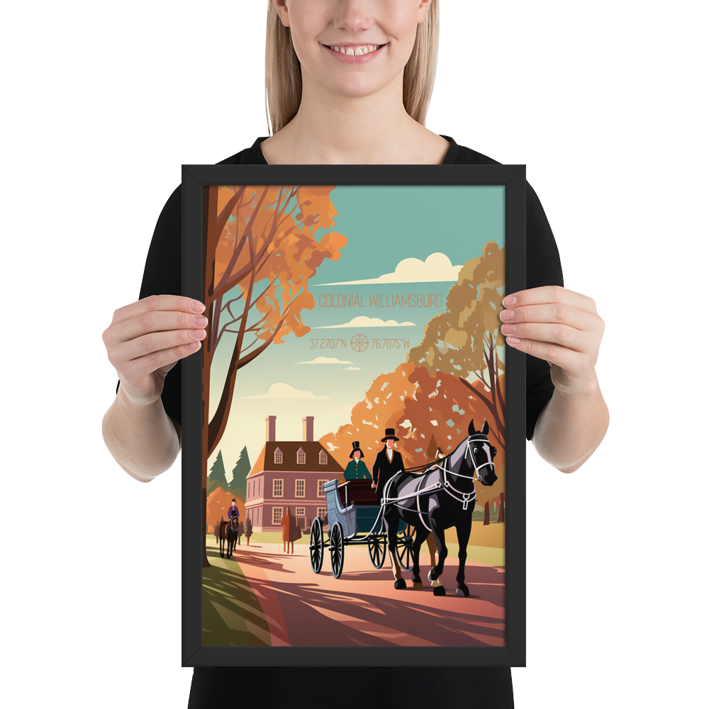 Virginia - Colonial Williamsburg (Framed poster)