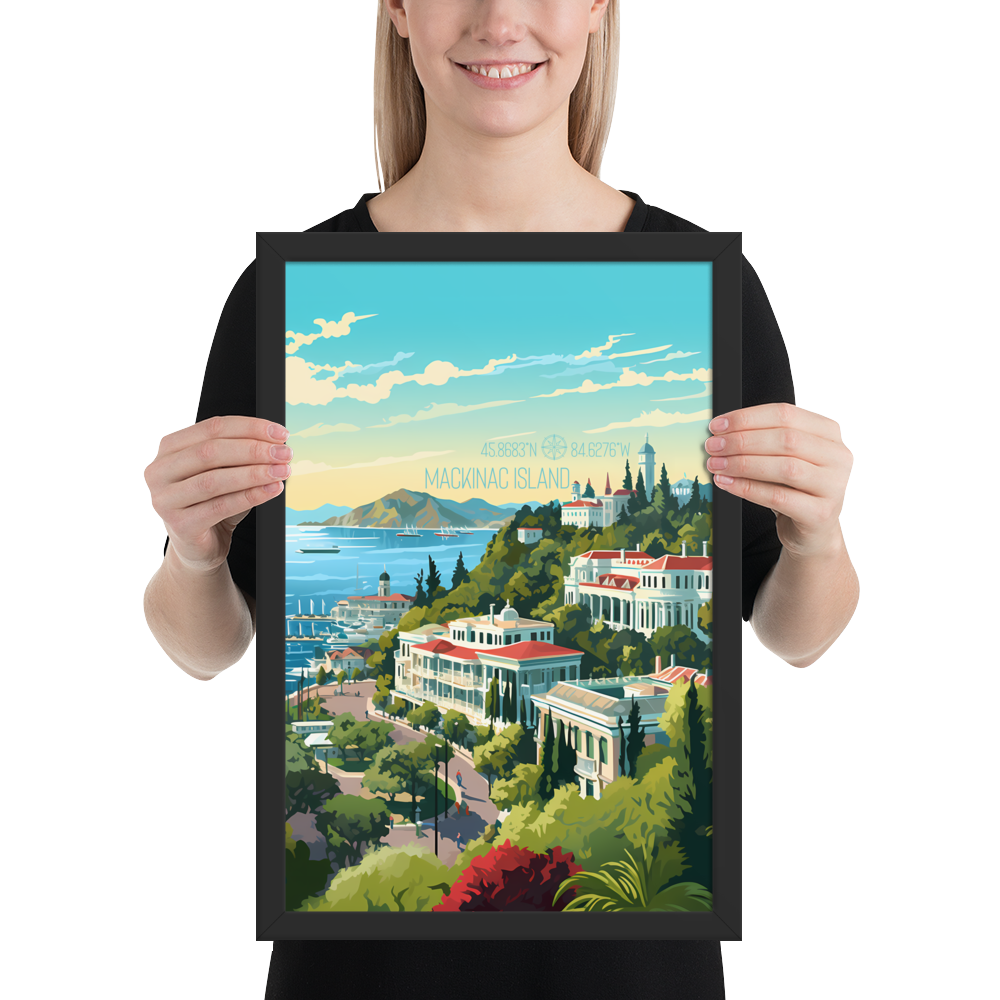 Michigan - Mackinac Island (Framed poster)