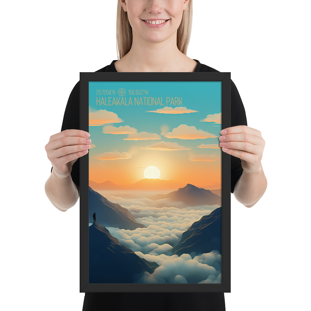 Hawaii - Haleakalā National Park (Framed poster)