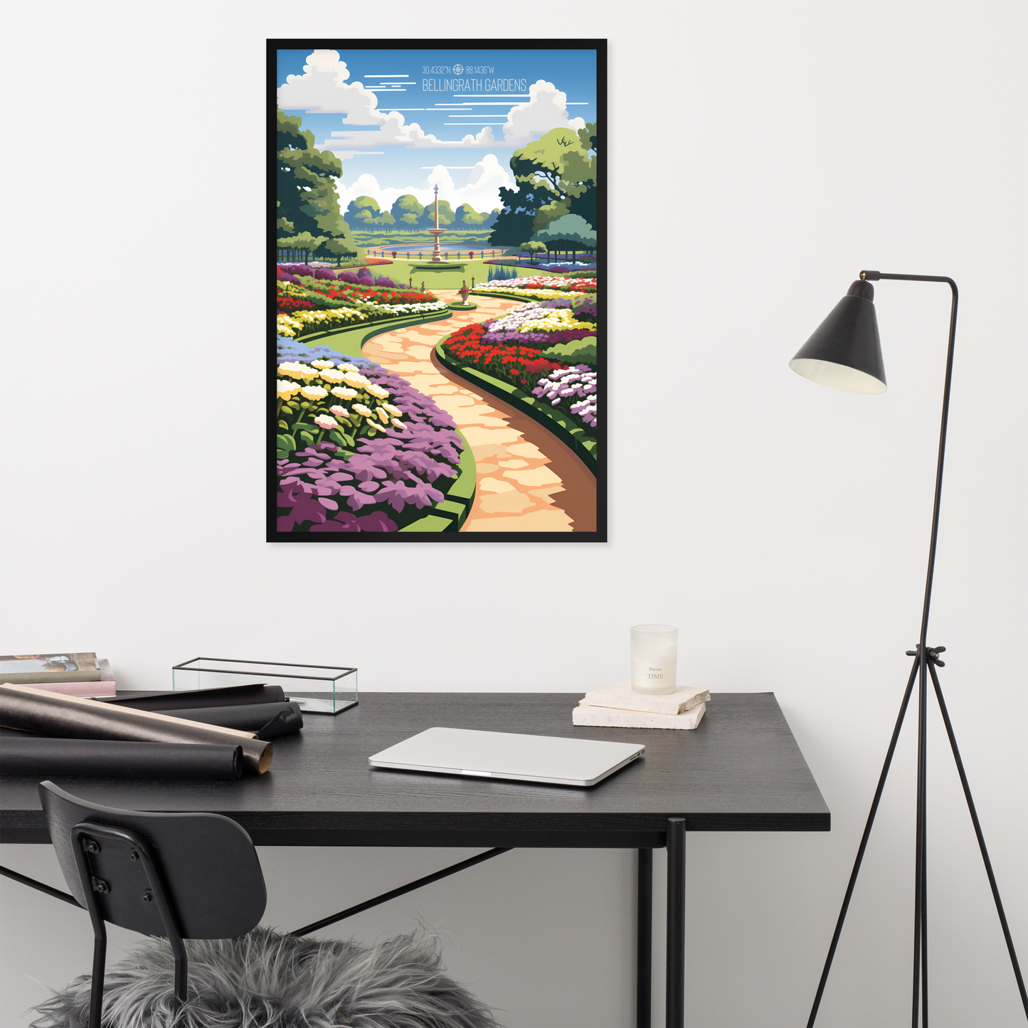 Alabama - Bellingrath Gardens (Framed Poster)