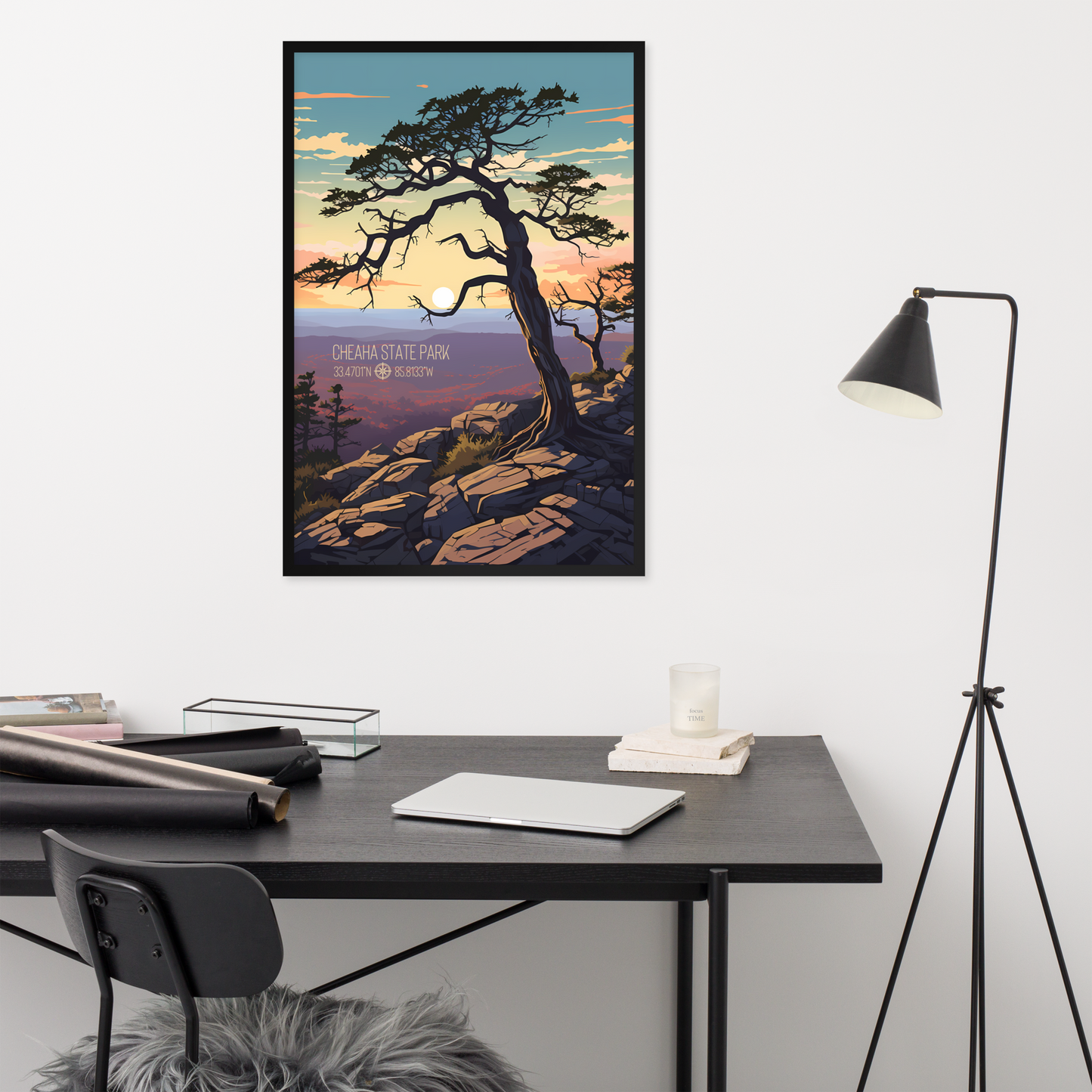 Alabama - Cheaha State Park (Framed Poster)