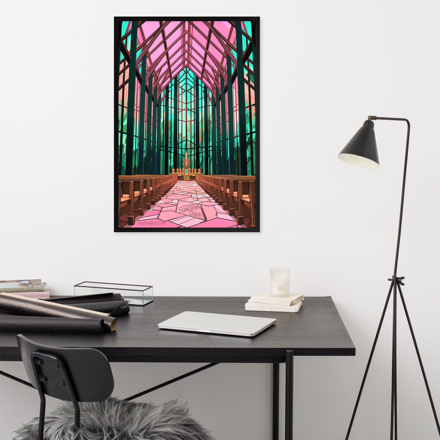 Arkansas - Thorncrown Chapel (Framed poster)