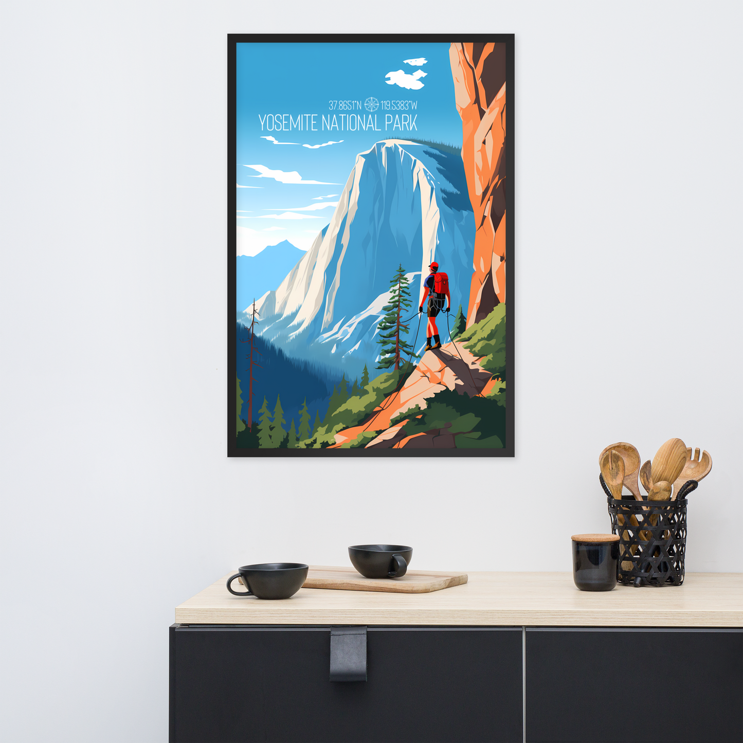 California - Yosemite National Park (Framed poster)