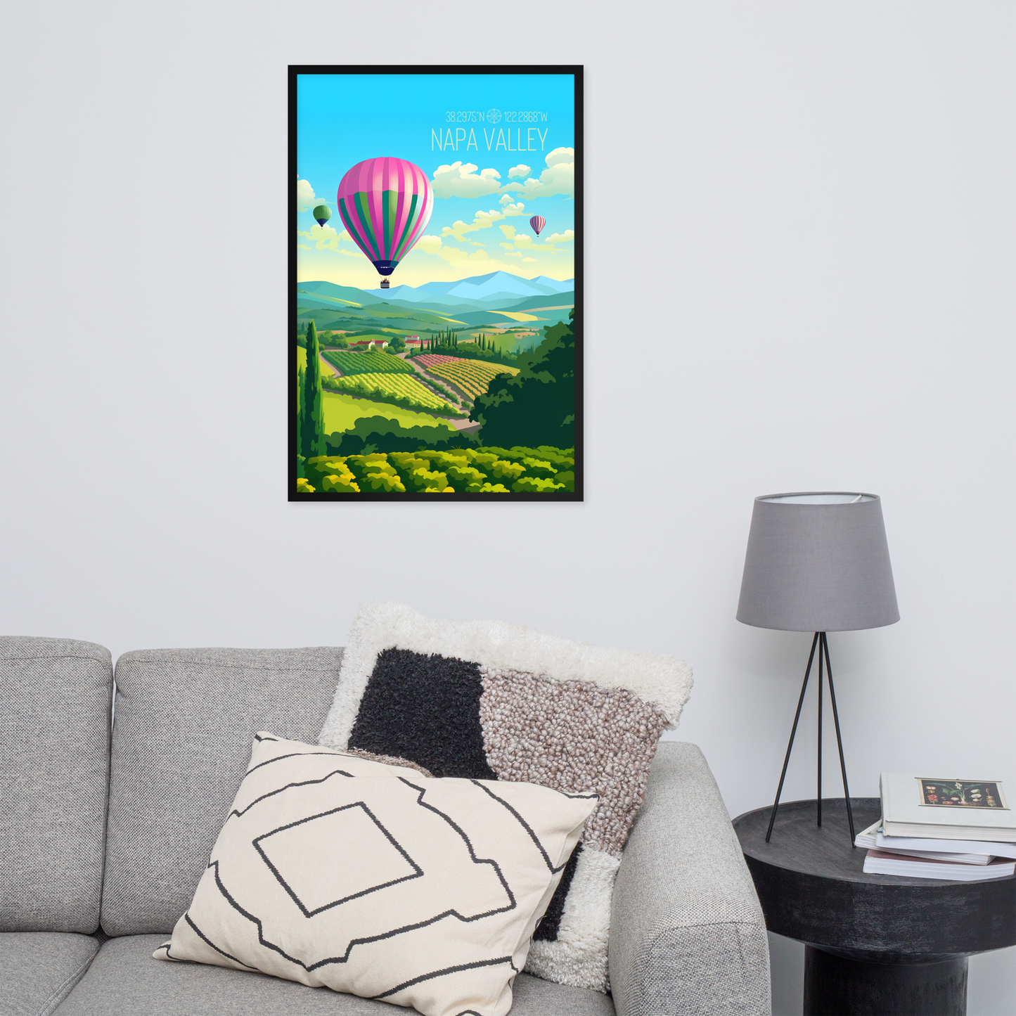 California - Napa Valley (Framed poster)