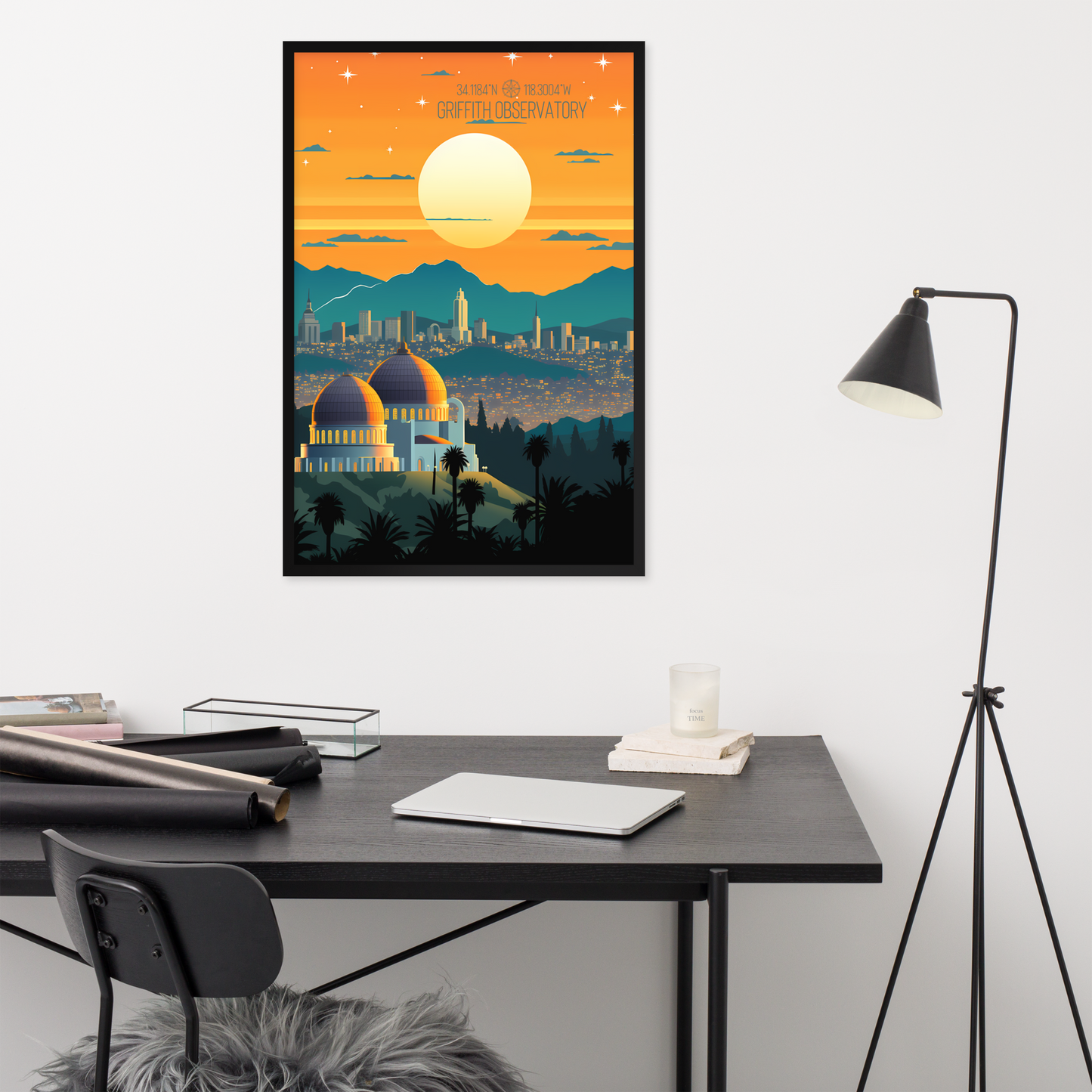 California - Griffith Observatory (Framed poster)