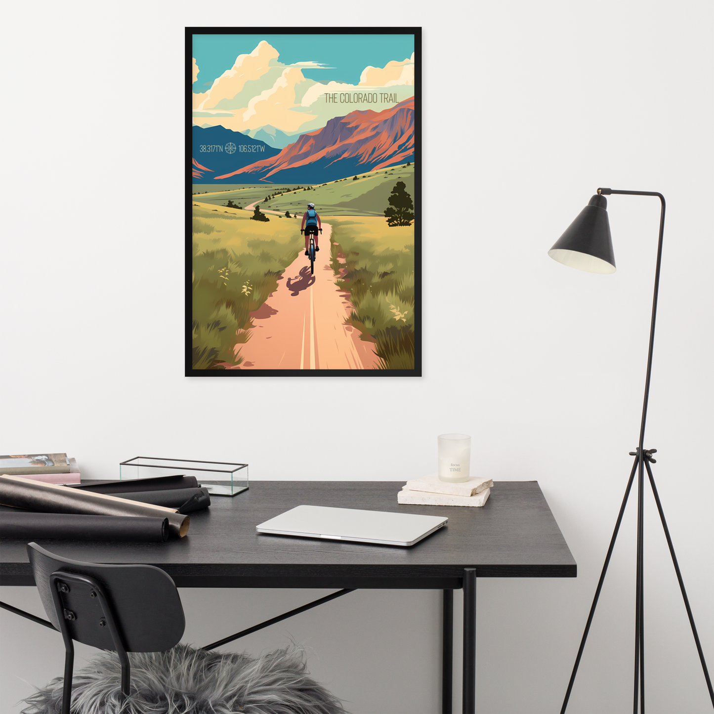 Colorado - The Colorado Trail (Framed poster)