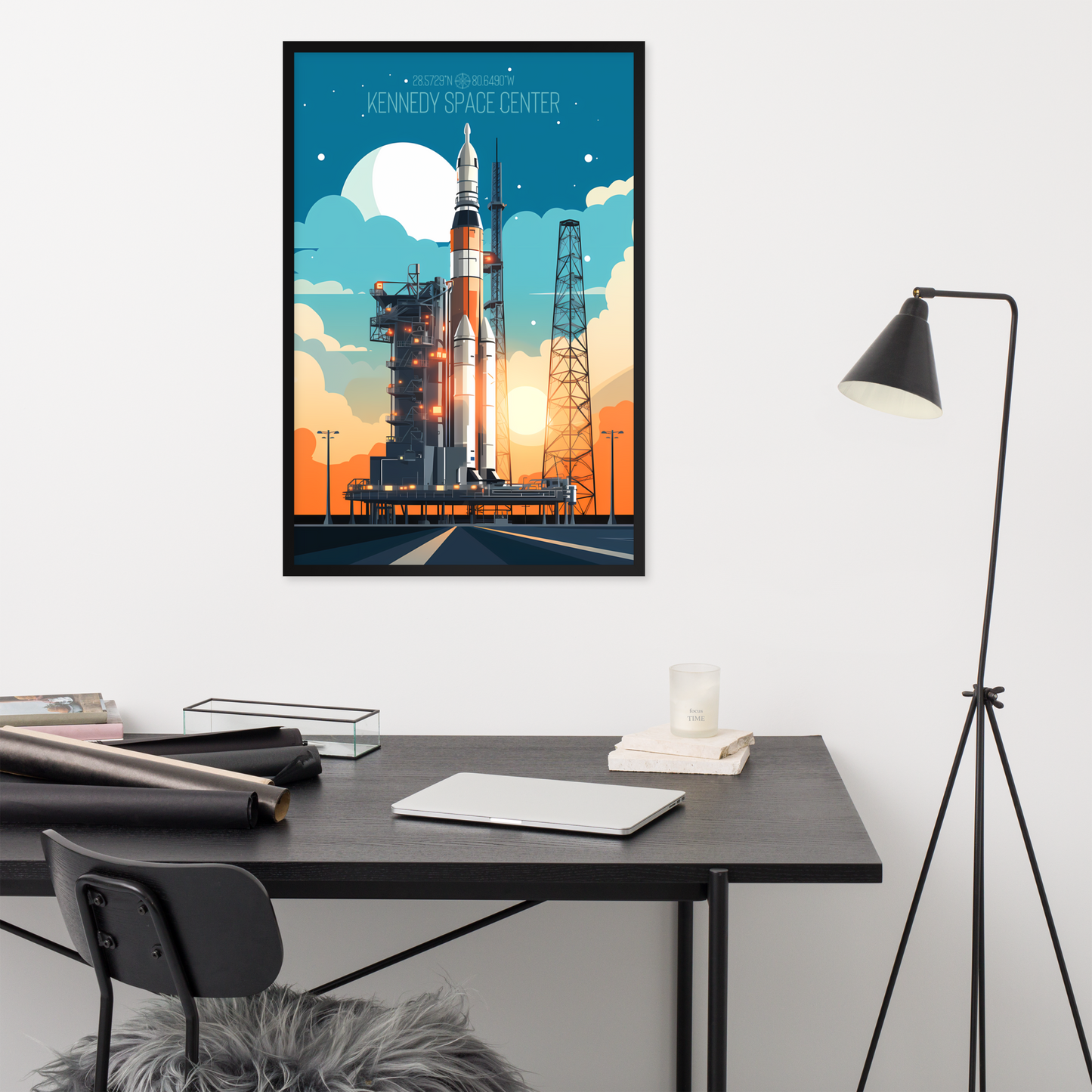 Florida - Kennedy Space Center (Framed poster)