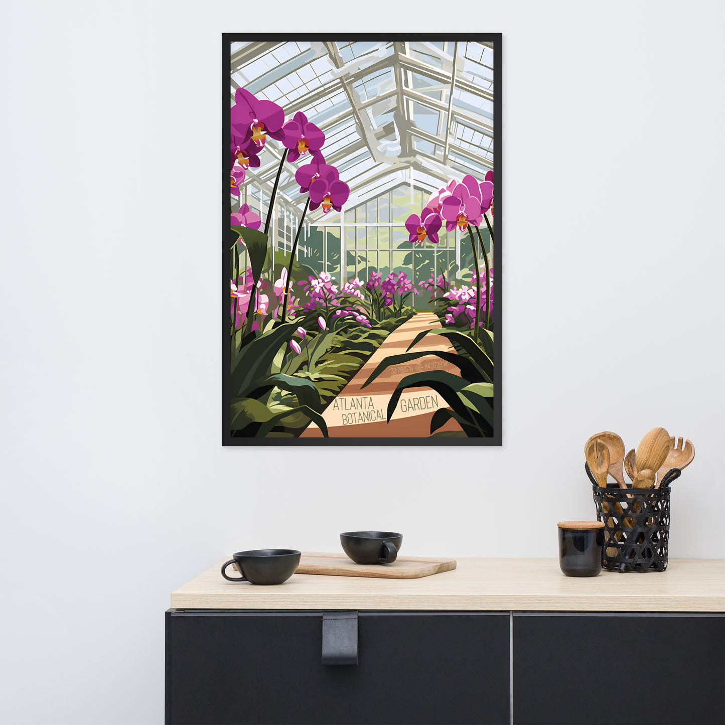 Georgia - Atlanta Botanical Garden (Framed poster)