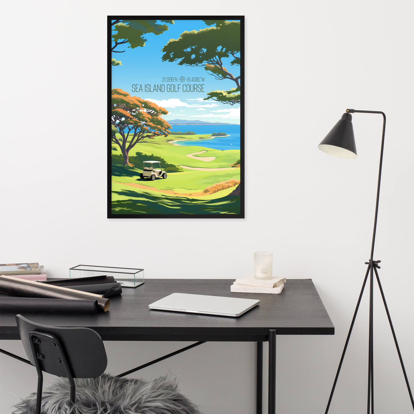 Georgia - Sea Island Golf Course (Framed poster)