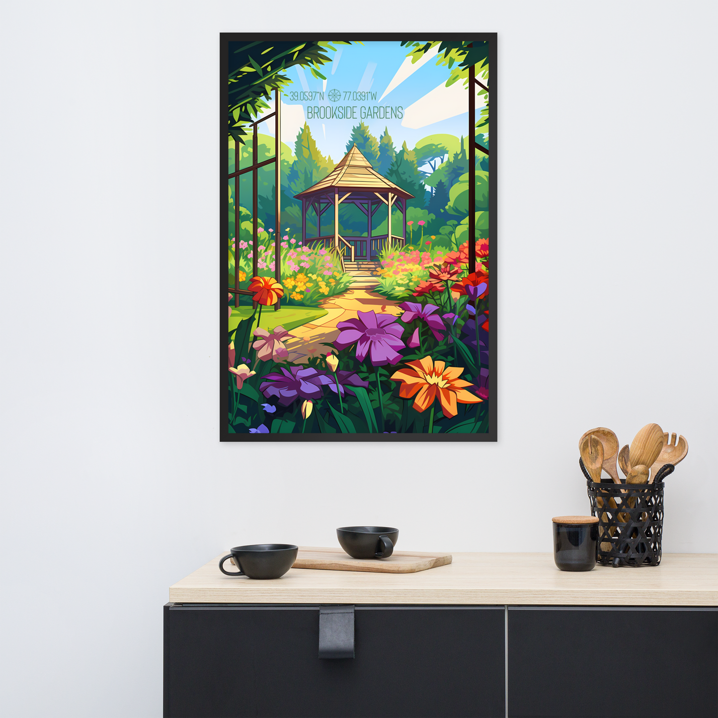 Maryland - Brookside Gardens (Framed poster)