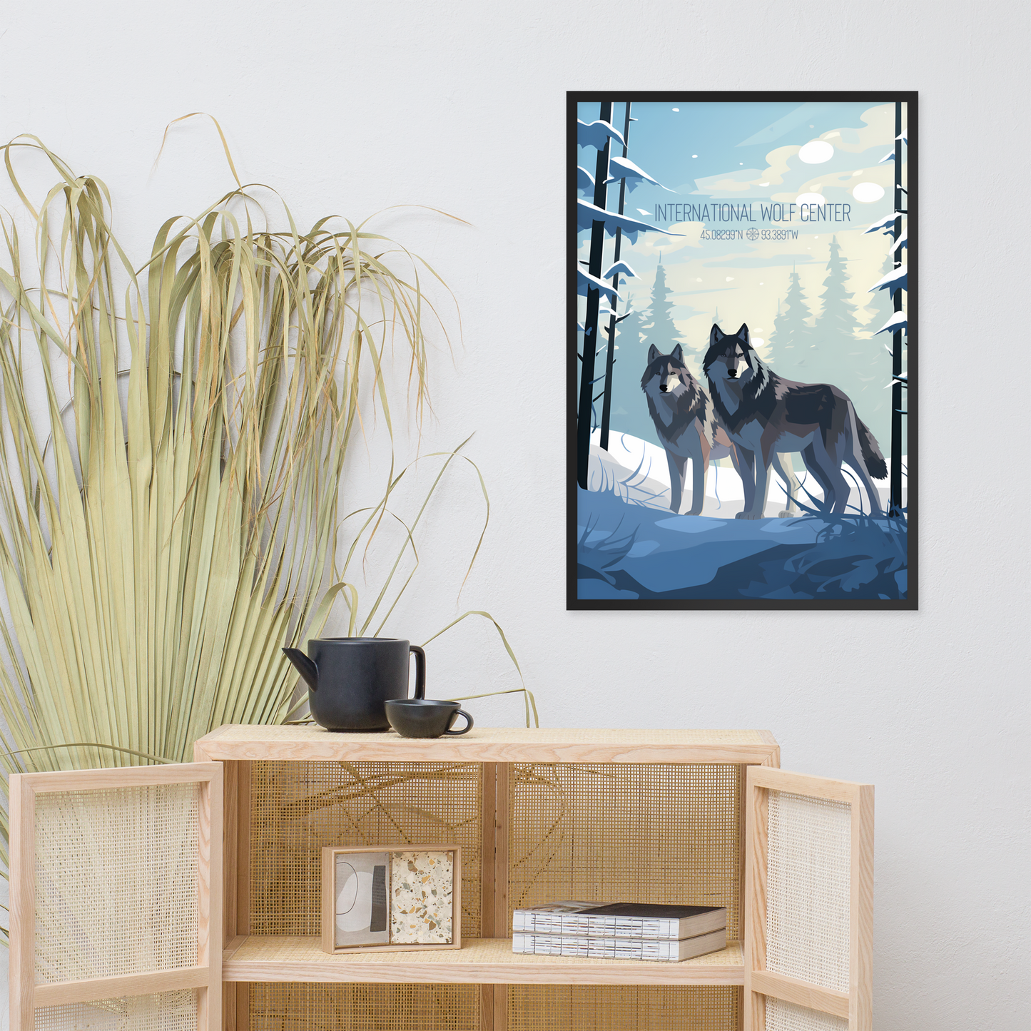 Minnesota - International Wolf Center (Framed poster)