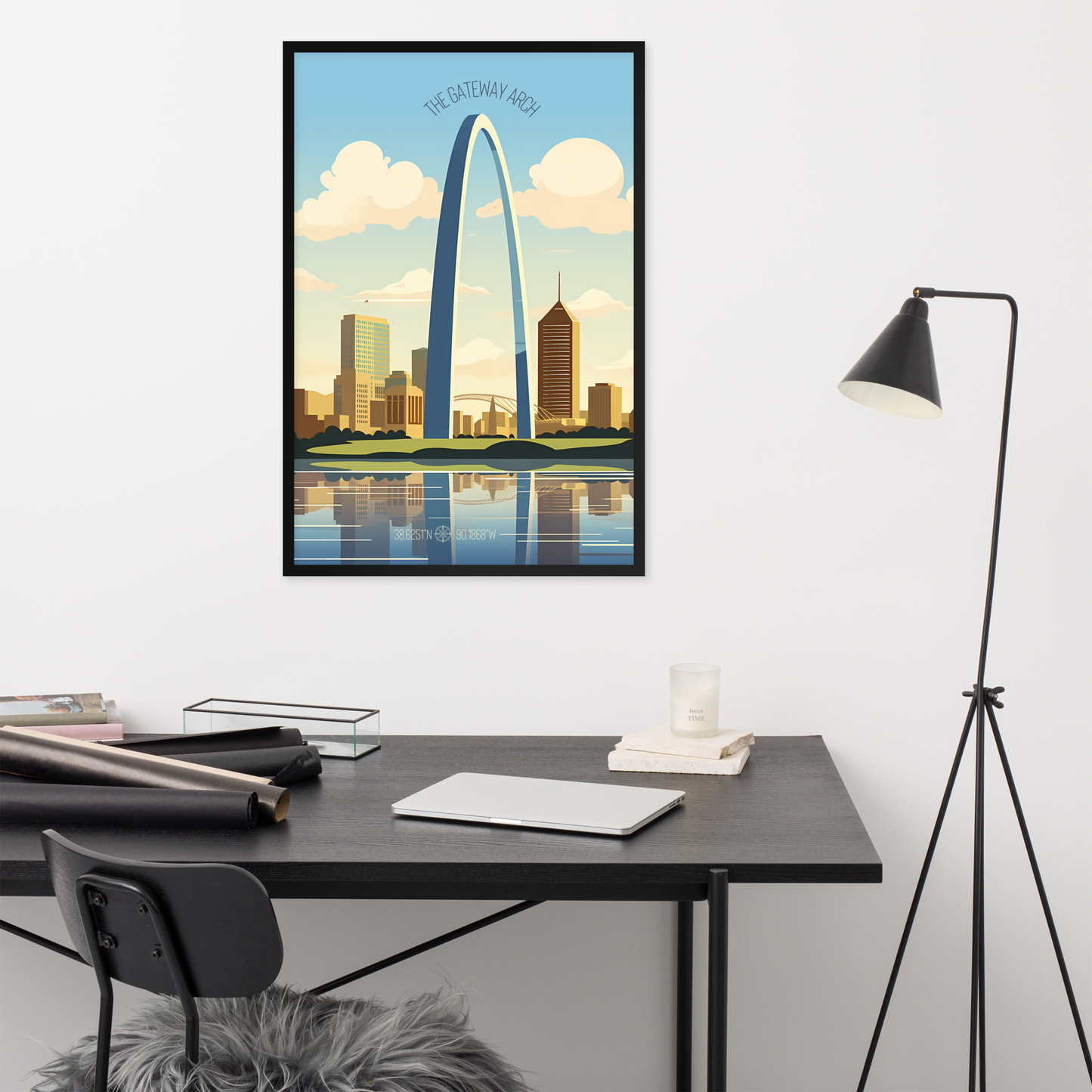 Missouri - The Gateway Arch (Framed poster)