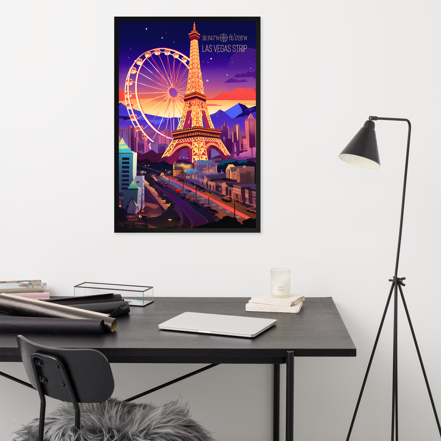 Nevada - Las Vegas Strip (Framed poster)