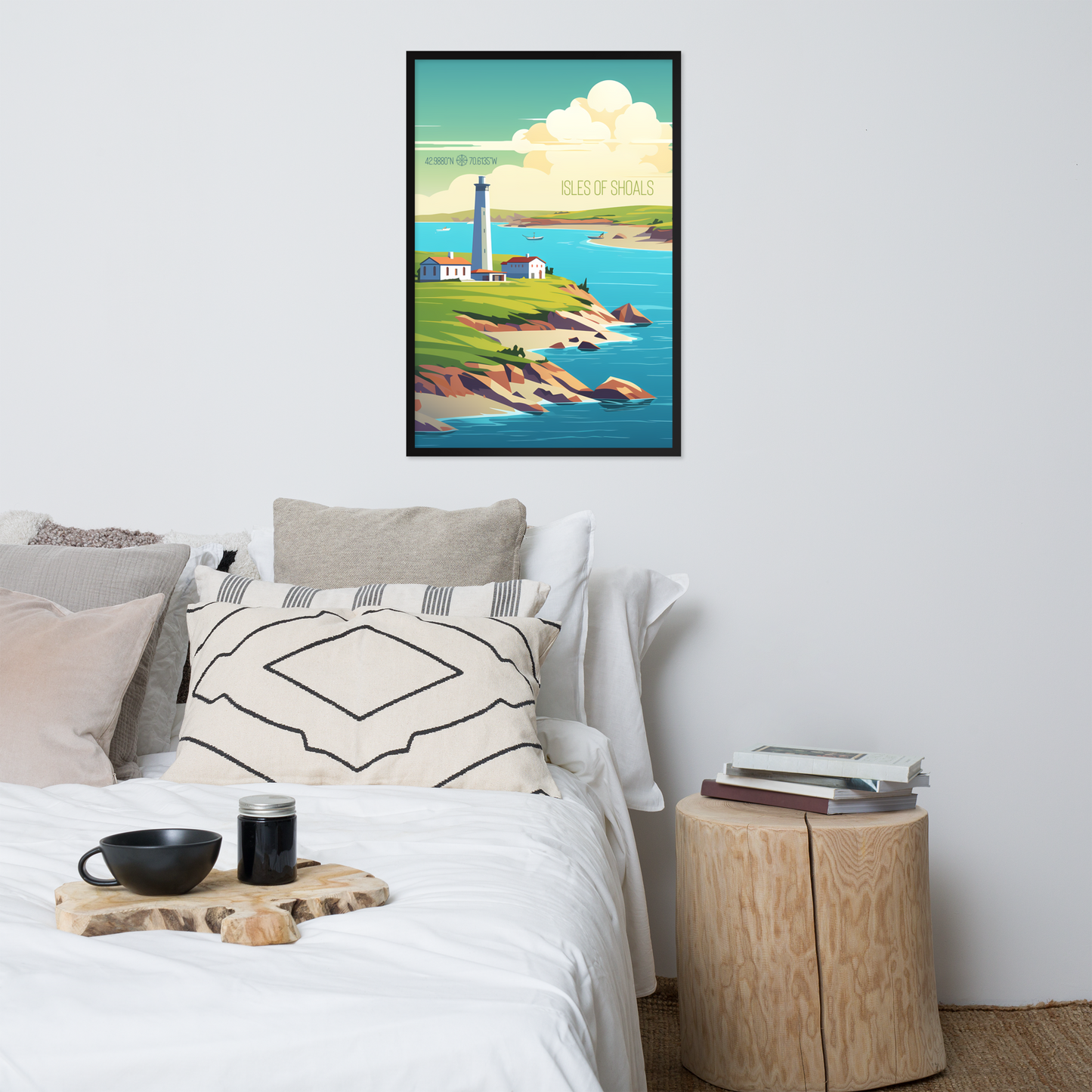 New Hampshire  - Isles of Shoals (Framed poster)