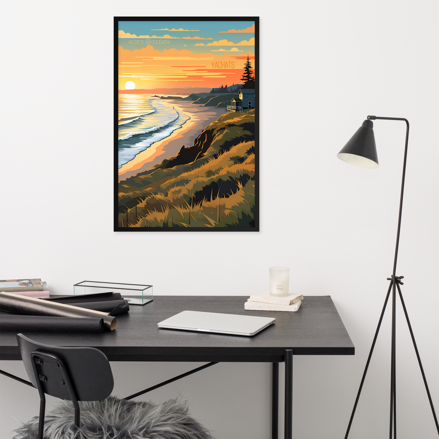 Oregon - Yachats (Framed poster)