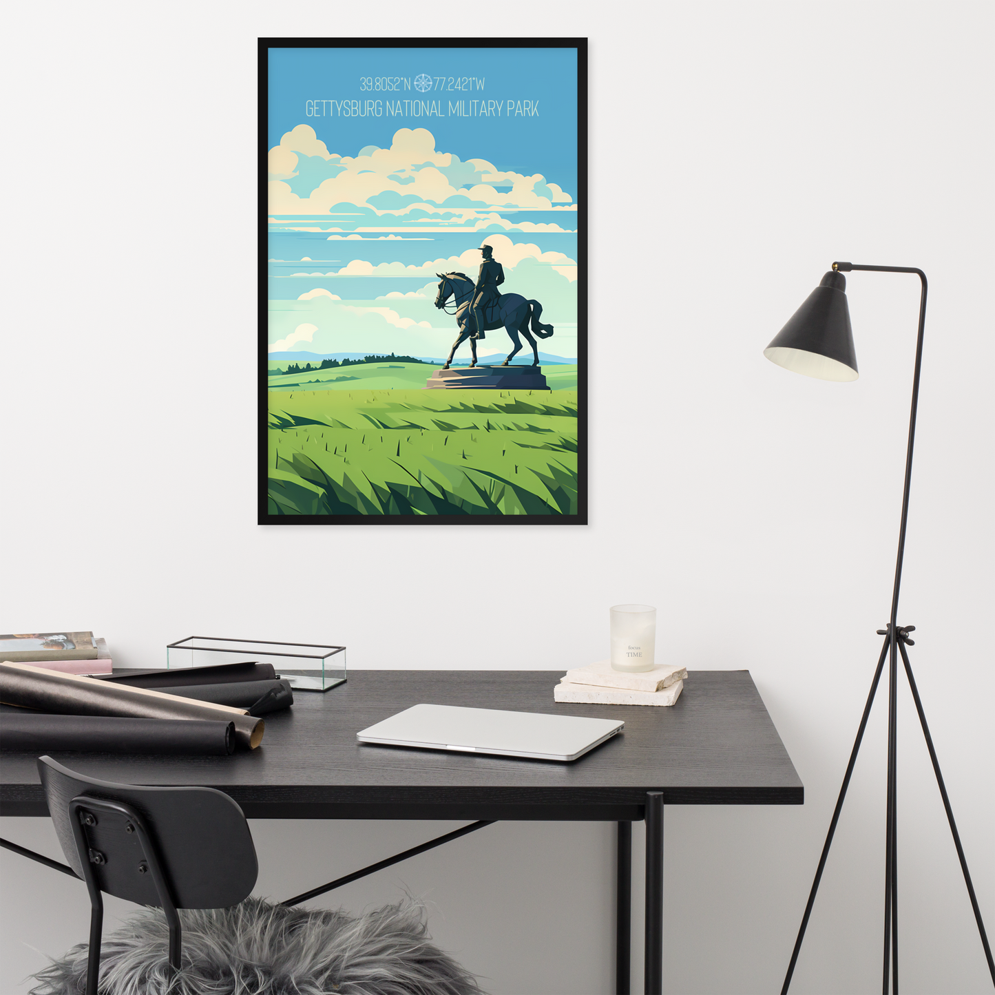 Pennsylvania - Gettysburg National Military Park (Framed poster)