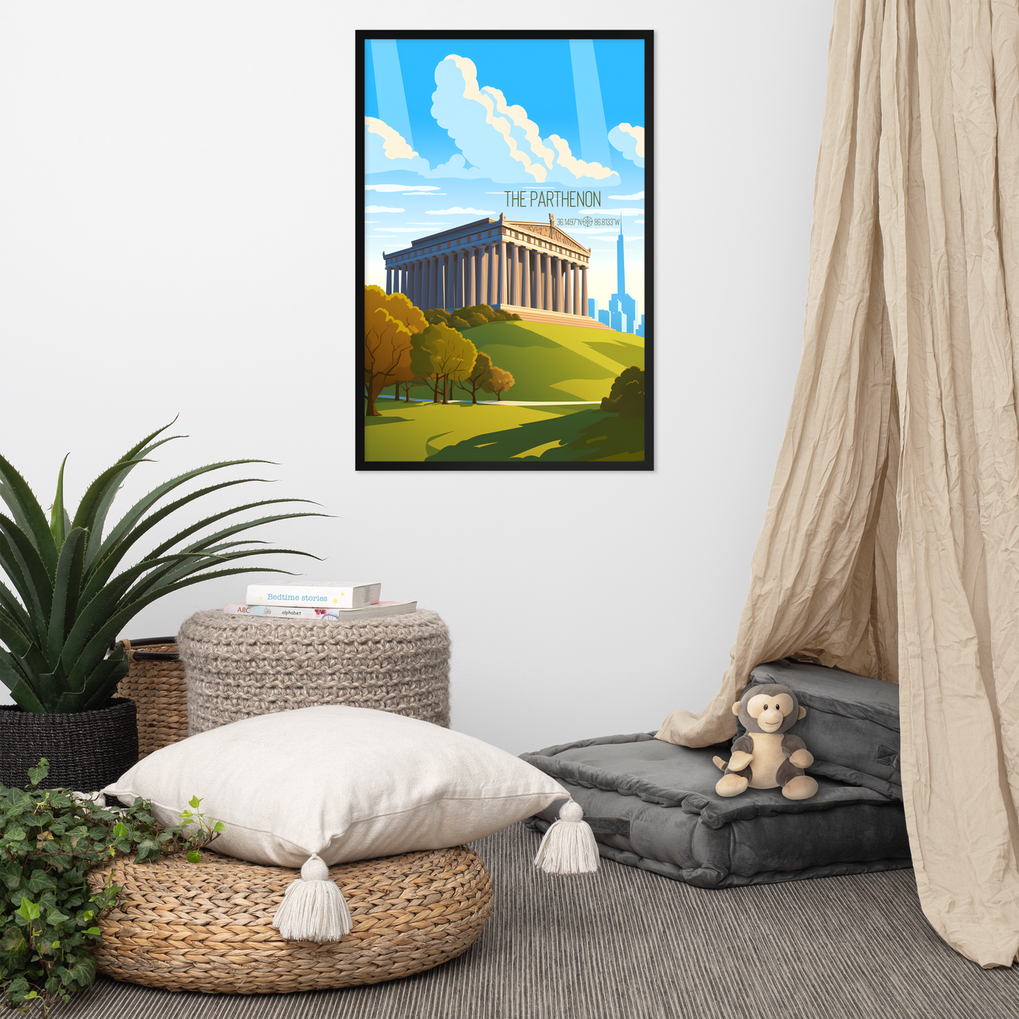 Tennessee - The Parthenon (Framed poster)