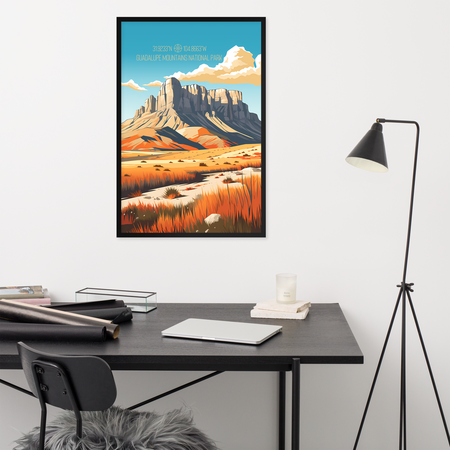 Texas - Guadalupe Mountains National Park (Framed poster)