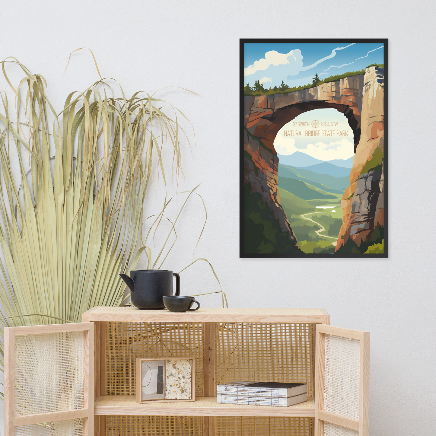 Virginia - The Natural Bridge (Framed poster)