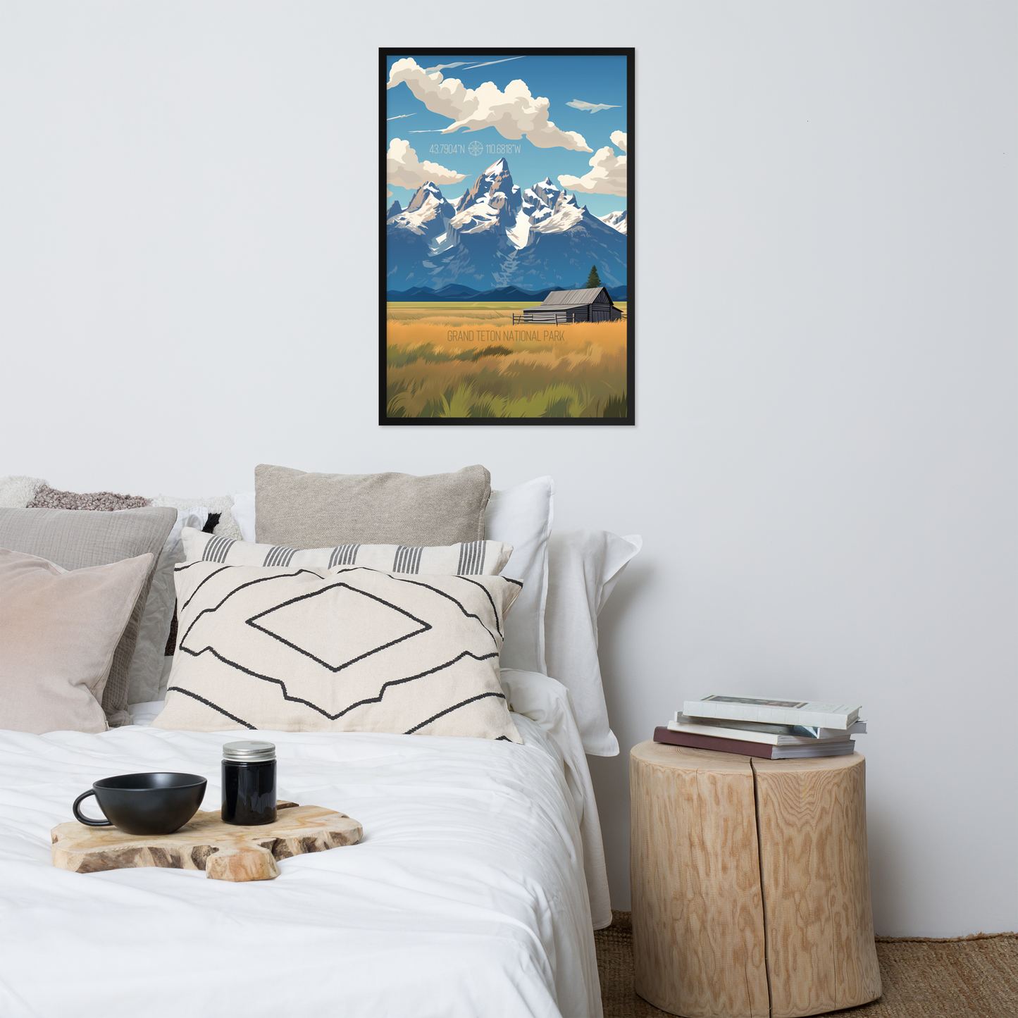 Wyoming - Grand Teton National Park (Framed poster)