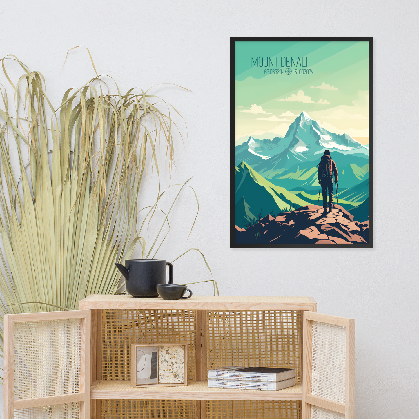 Alaska - Mount Denali (Framed poster)