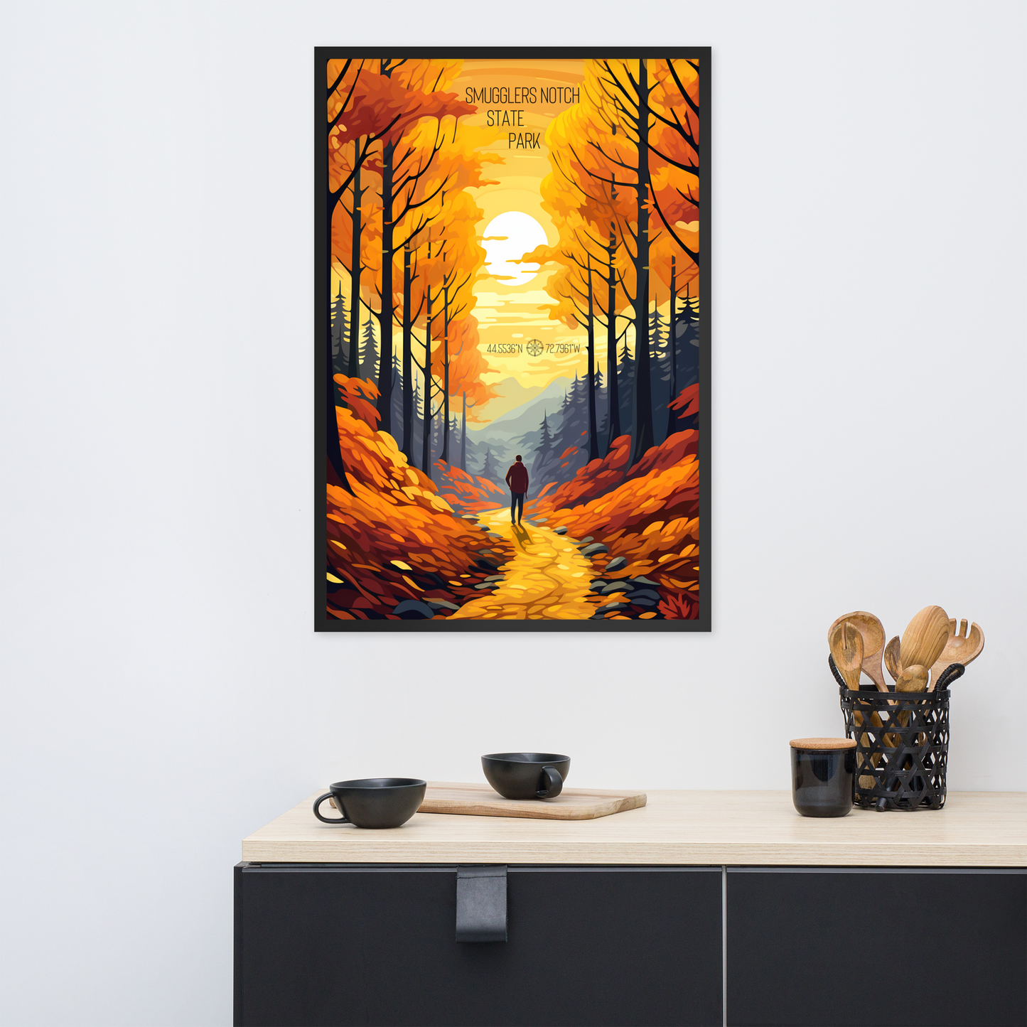 Vermont - Smugglers' Notch State Park (Framed poster)