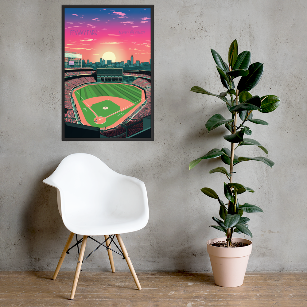 Massachusetts - Fenway Park (Framed poster)