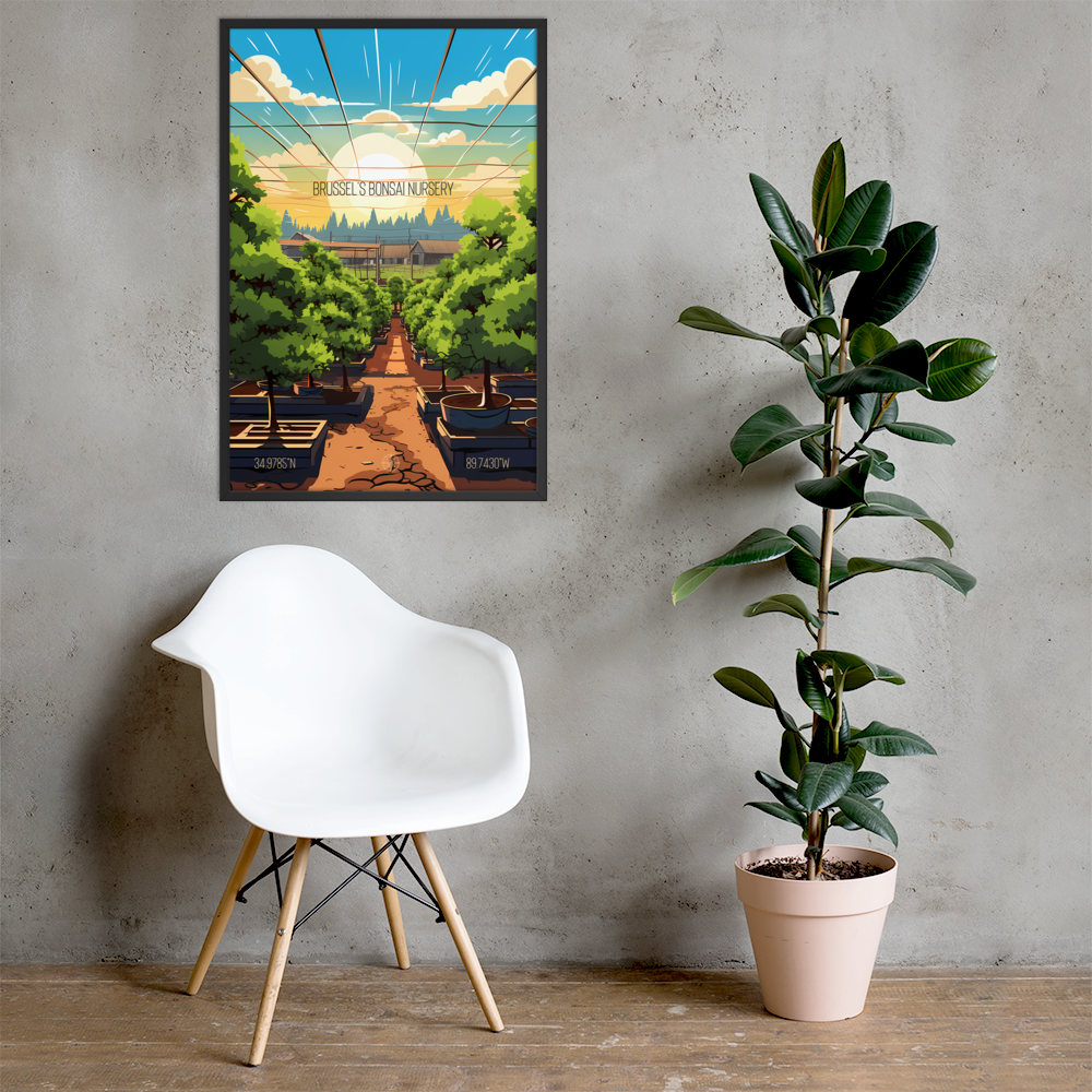 Mississippi -  Brussels Bonsai Nursery (Framed poster)