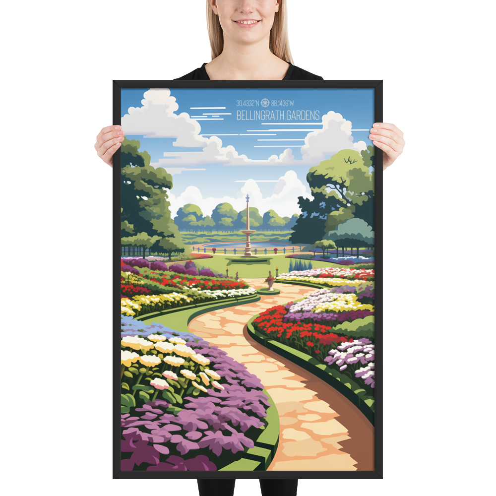 Alabama - Bellingrath Gardens (Framed Poster)