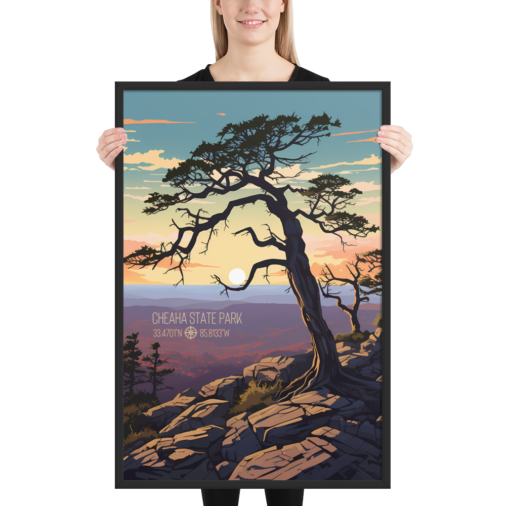 Alabama - Cheaha State Park (Framed Poster)