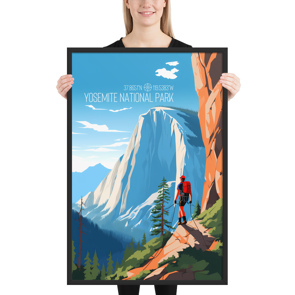 California - Yosemite National Park (Framed poster)