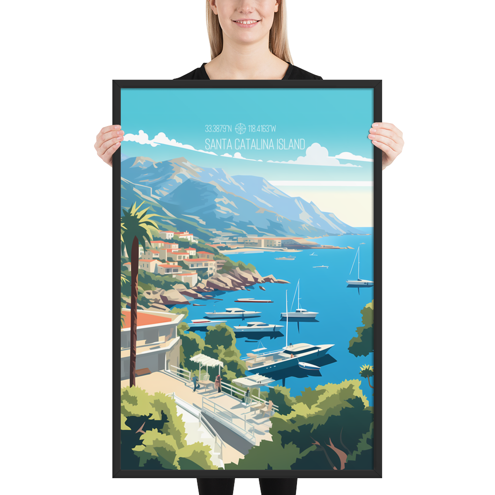 California - Santa Catalina Island (Framed poster)