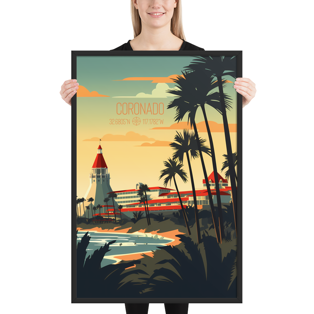 California - Coronado (Framed poster)