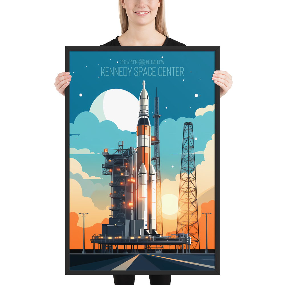 Florida - Kennedy Space Center (Framed poster)