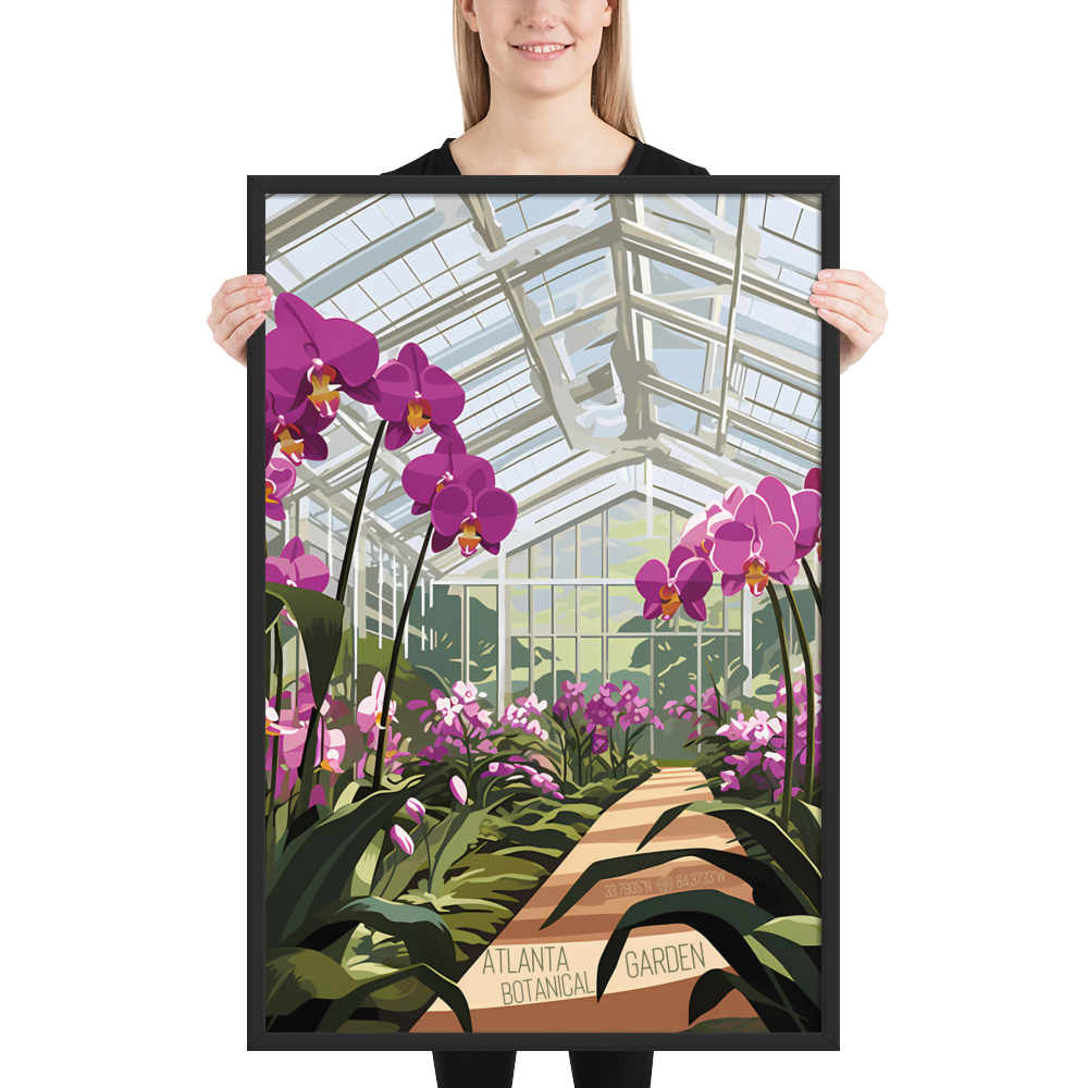 Georgia - Atlanta Botanical Garden (Framed poster)