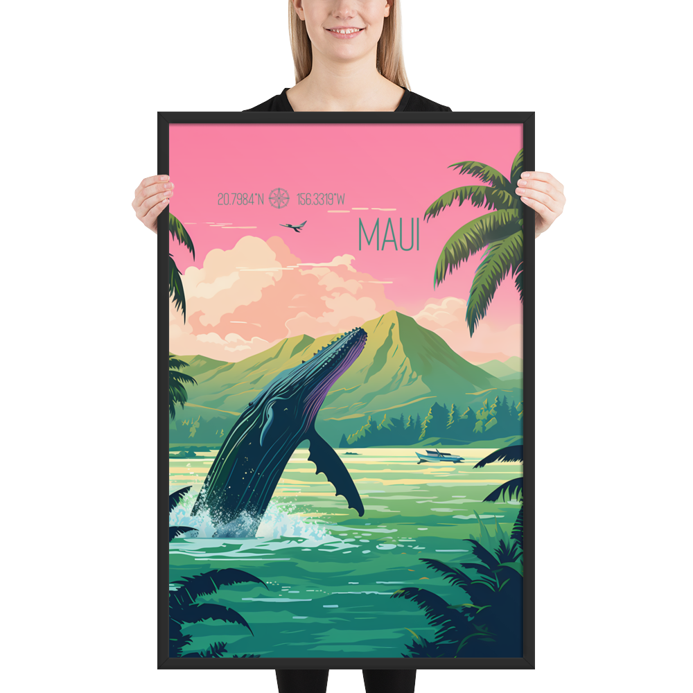 Hawaii - Maui (Framed poster)