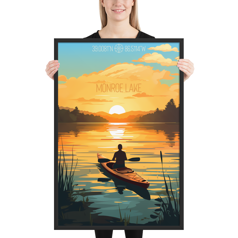 Indiana - Monroe Lake (Framed poster)