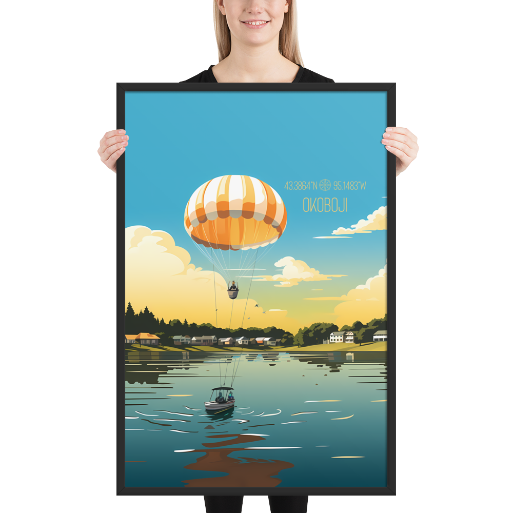 Iowa - Okoboji (Framed poster)