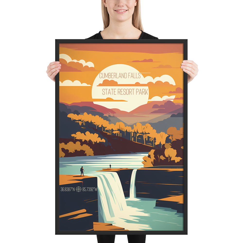 Kentucky - Cumberland Falls State Resort Park (Framed poster)