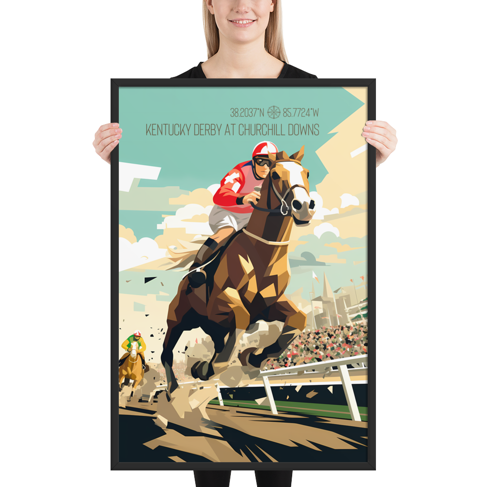 Kentucky - Kentucky Derby (Framed poster)