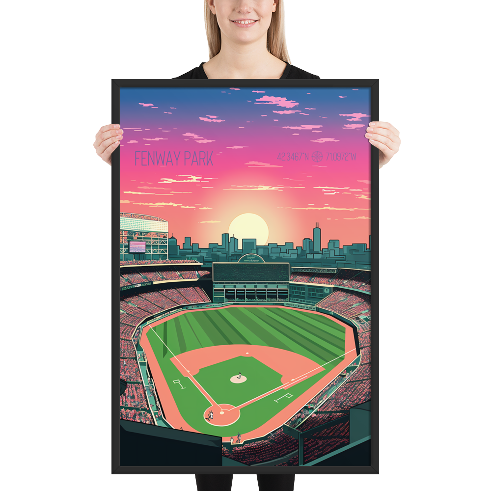 Massachusetts - Fenway Park (Framed poster)