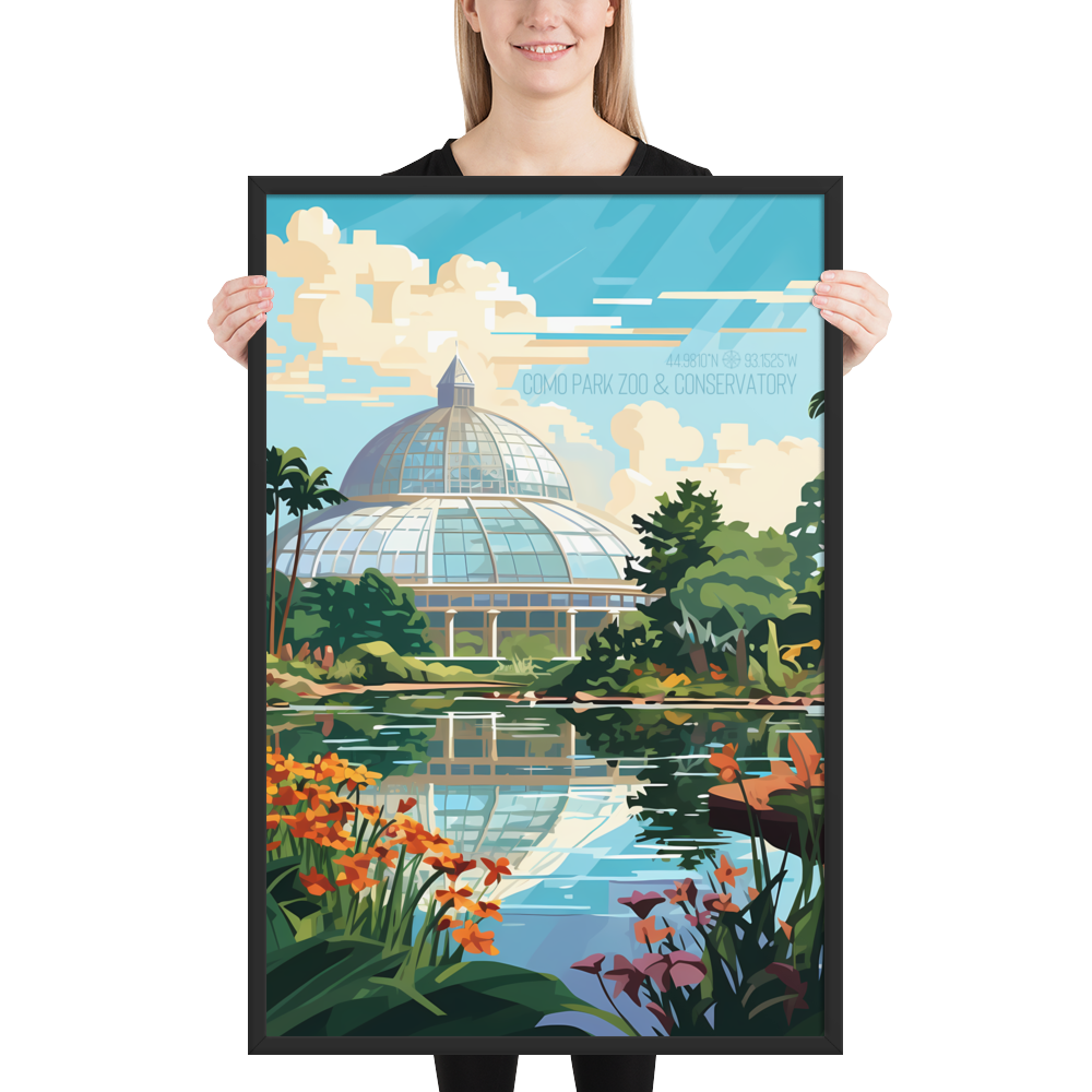 Minnesota - Como Park Zoo and Conservatory (Framed poster)