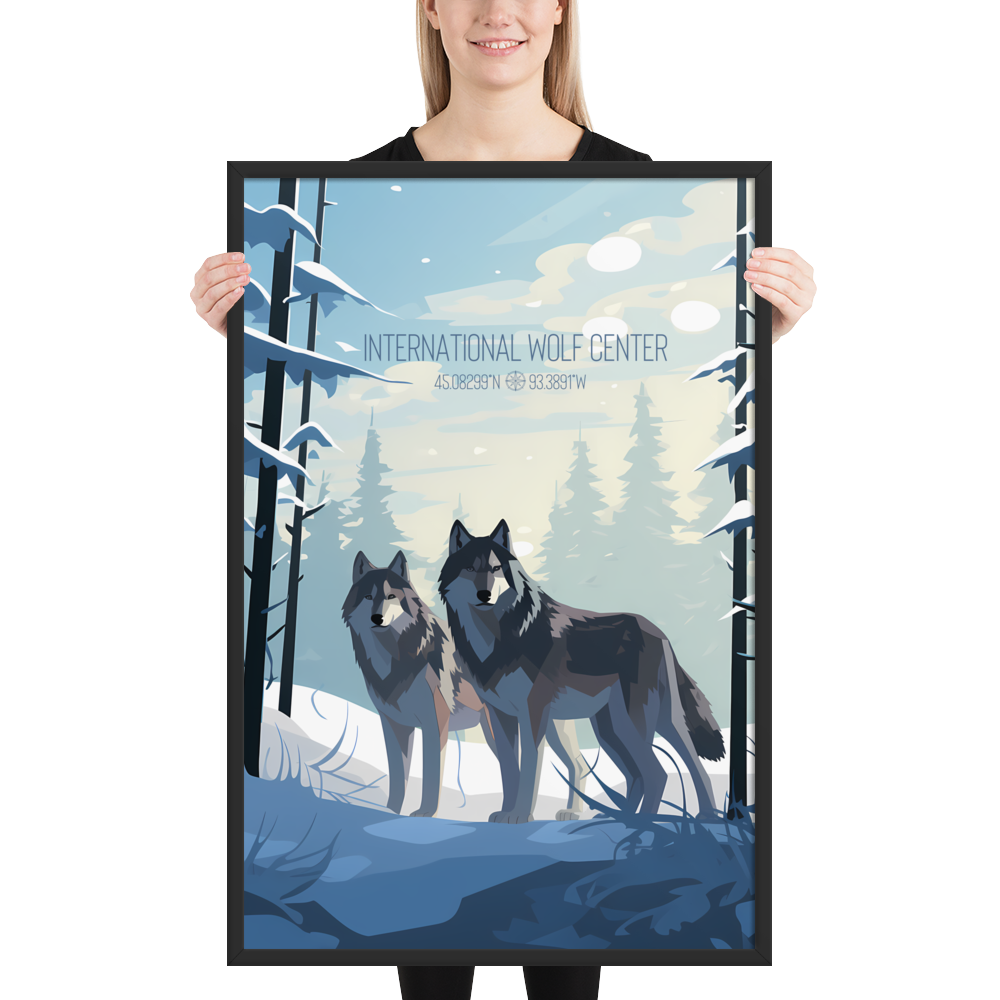 Minnesota - International Wolf Center (Framed poster)