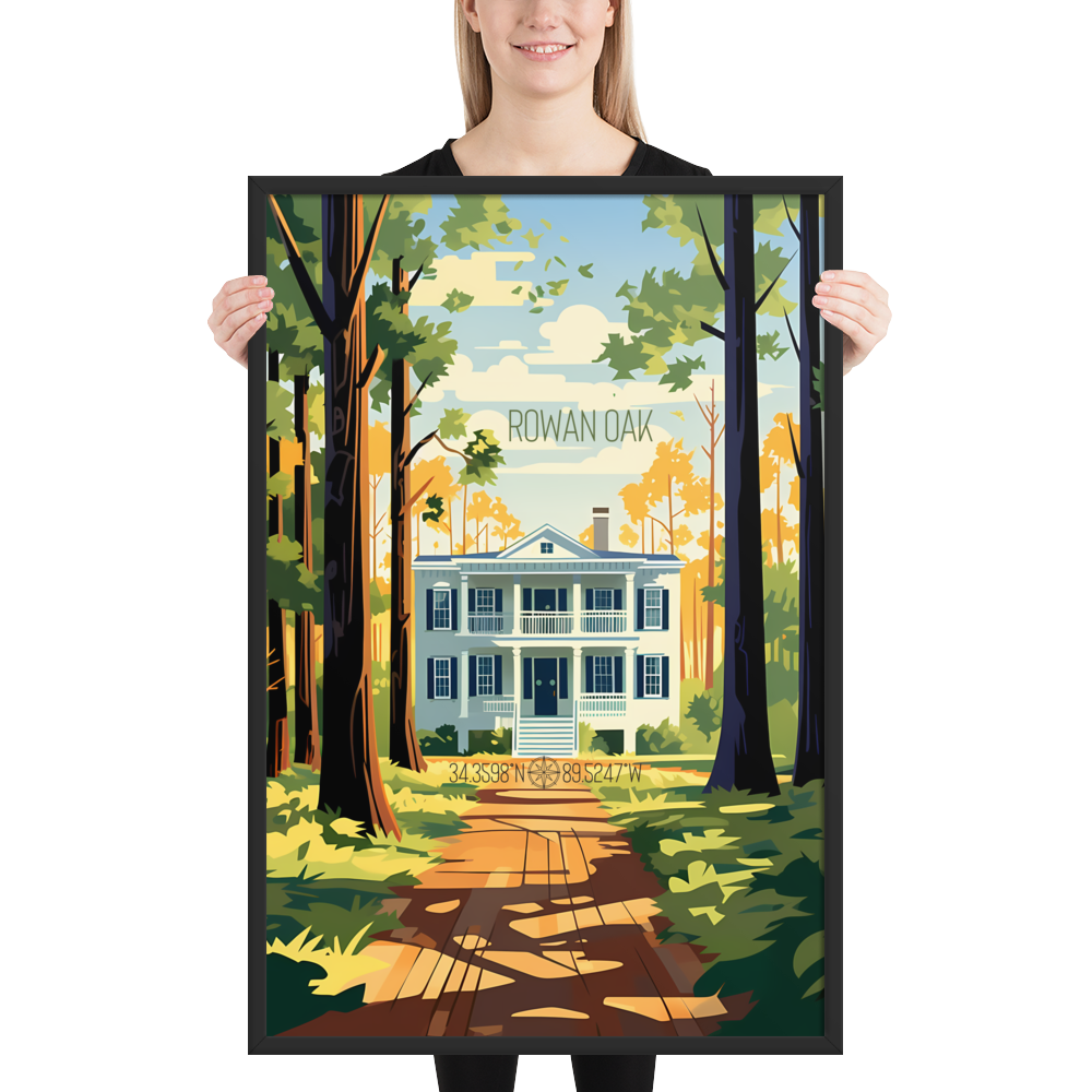 Mississippi - Rowan Oak (Framed poster)