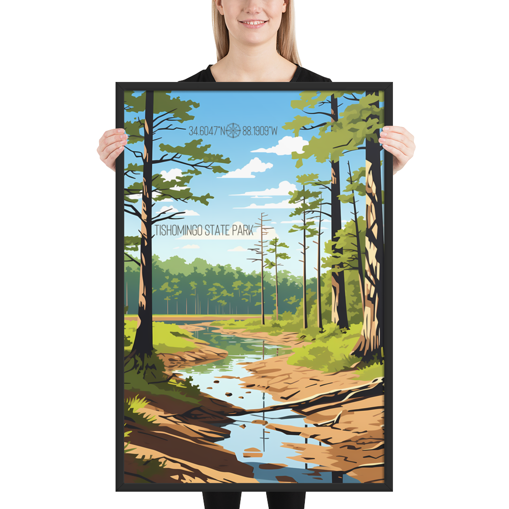 Mississippi - Tishomingo State Park (Framed poster)