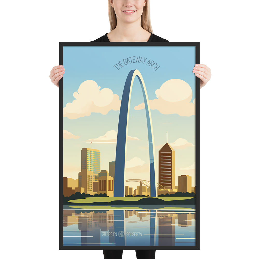 Missouri - The Gateway Arch (Framed poster)