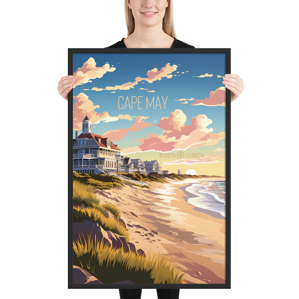 New Jersey - Cape May (Framed poster)